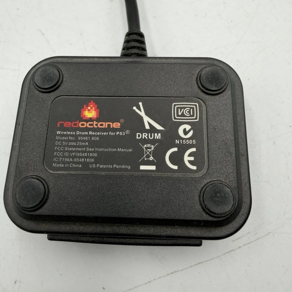 Guitar Hero Drum Dongle Receiver 95481.806‎ Playstation 3 PS3 PS2 Wireless